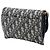 Autre Marque Dior Blue Oblique Canvas Saddle Wallet On Chain Blau Marineblau - Ansicht 2