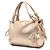 Borsa LOEWE Anagram Knot in nappa metallizzata oro D'oro - vista 2