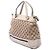 Borsa Mayfair Satchel Gucci in tela GG beige e Web - vista 2