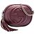 Gucci Mini Borsa a Tracolla Soho in Pelle di Vitello Martellata Metallizzata Viola con Catena