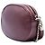 Gucci Mini Borsa a Tracolla Soho in Pelle di Vitello Martellata Metallizzata Viola con Catena - vista 2