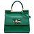 Borsa Miss Sicily Dolce & Gabbana in vitello embossed iguana verde, piccola