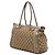 Borsa Satchel Gucci Bella in tela GG beige - vista 2