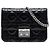 Autre Marque Pouch Mini Miss Dior in pelle laccata Cannage nera Dior Nero
