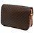 16 Céline Celine Brown Macadam Coated Canvas Horse Carriage Crossbody Marrone - vista 2