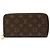 Portafoglio Lungo Zippy Louis Vuitton Brown Monogram Marrone