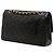 Chanel Black Medium Classic Lambskin Double Flap Noir - vue 2