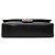 Chanel Black Medium Classic Lambskin Double Flap Noir - vue 3