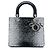Autre Marque Dior Black Medium Sequins Lady Dior Nero