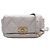 Chanel Silver Metallic Lambskin 19 Belt Bag Silvery