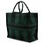 Autre Marque Dior Book Tote Large aus besticktem Canvas-Karo, Grün - Ansicht 2