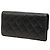 Chanel Black CC Quilted Caviar Long Wallet mit Klappe Schwarz - Ansicht 2