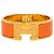 Clic H Bracciale Hermès Clic Clac H PM largo in smalto arancione