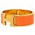 Clic H Bracciale Hermès Clic Clac H PM largo in smalto arancione - vista 2