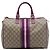 Bolsa Boston Gucci Beige Medium GG Supreme Joy Web Bege