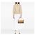 Bolsa de ombro com aba em couro bege Burberry - vista 6