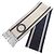 Hermès Sciarpa in cashmere bicolore Hermes Band de Repos Beige Blu navy - vista 2