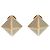 Hermès Pendientes Hermes Medor Metal Marron Glacé