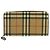 Cartera larga Burberry Check Beige con cremallera redondeada