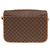 16 Céline Celine Vintage Circle Logo Macadam Schultertasche aus Leder Braun - Ansicht 2