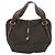 Céline Bolsa Celine Macadam Canvas em couro gofrado Marrom