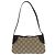 Bolso de hombro Gucci GG Emblem Negro Beige