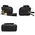 Timeless Chanel Coco Mark Matelassé Mini Schultertasche mit Fransen und Kette Schwarz - Ansicht 6