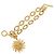 Pulseira Chanel Coco Mark motivo sol banhada a ouro Dourado - vista 3