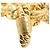 Pulseira Chanel Coco Mark motivo sol banhada a ouro Dourado - vista 6