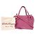 Borsa in pelle rosa Salvatore Ferragamo Gancini - vista 2