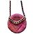 Borsa rotonda Chanel in tweed rosa e arancione Multicolore