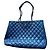Saco tote Chanel em couro matelassé azul