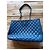 Saco tote Chanel em couro matelassé azul - vista 3