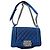 Borsa a patta Chanel Boy Chanel in pelle martellata blu