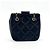 Clutch cuadrada Chanel CC con cadena de piel de cordero acolchada Mini Negro - vista 2