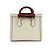Gucci Diana NM Bamboo Handle Leather Small Blanco - vista 2