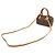 Sac à main Louis Vuitton Monogram Mini Speedy Marron - vue 3