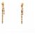 NUOVI ORECCHINI PIAGET SUNLIGHT IN ORO 18K 5.8GR 30 DIAMANTI 2.7CT D'oro - vista 3