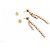NUOVI ORECCHINI PIAGET SUNLIGHT IN ORO 18K 5.8GR 30 DIAMANTI 2.7CT D'oro - vista 5