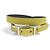Hermès BRASLETE HERMES BEHAPI DOUBLE TOUR REVERSIBLE T XS CUERO AMARILLO MARRÓN CAJA - vista 4