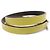 Hermès BRASLETE HERMES BEHAPI DOUBLE TOUR REVERSIBLE T XS CUERO AMARILLO MARRÓN CAJA - vista 7