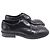 Salvatore Ferragamo Ferragamo Festo Wing-Tip Oxfords in pelle di vitello nera Nero