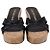 Sandales compensées Stuart Weitzman Carmen en cuir verni noir - vue 2