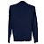 Stone Island Rundhals-Strickpullover aus navyblauer Wolle Marineblau - Ansicht 3
