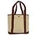 Apc Borsa Tote A.P.C. Hélène in tela di juta beige - vista 4