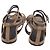 Sandali Khaite Aimee Ankle Wrap in camoscio marrone - vista 5