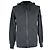 Felpa con cappuccio e zip Stone Island in cotone nero