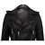 Giacca Biker Slim Balenciaga in Pelle Nera Nero - vista 2