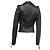 Giacca Biker Slim Balenciaga in Pelle Nera Nero - vista 4