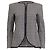 Veste sans col Giorgio Armani en coton noir